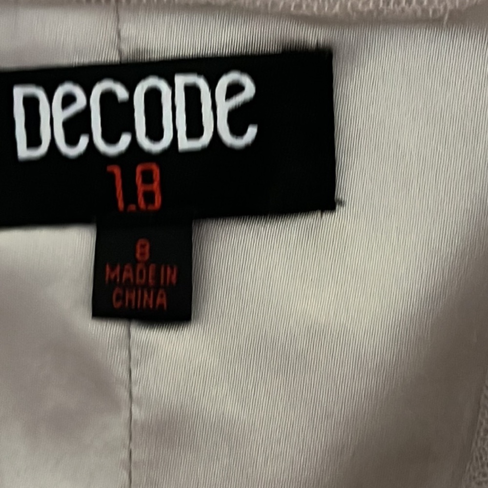 (NWT)(DecoDe-1.8) Ladies fashion Shiny silver lace dress size 8 - Picture 14 of 17
